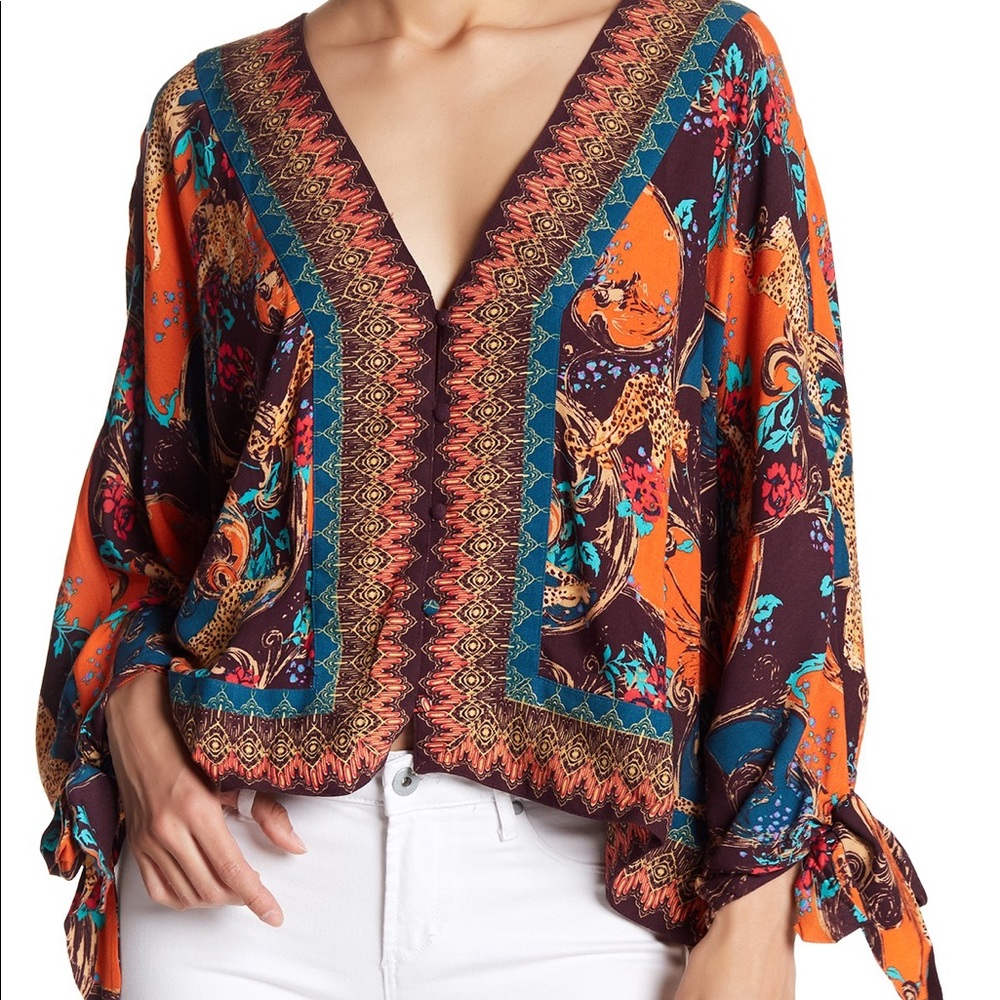 Free People Catch me if you can top purple large - Picture 3 of 8